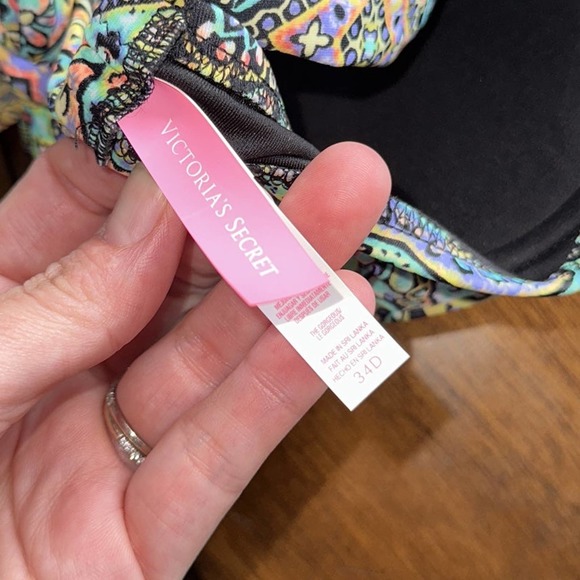 Victoria’s Secret Floral Multicolored The Gorgeous Push Up Bikini Top‎ 34D - Picture 4 of 5